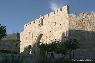 Fotos de la Puerta de Sión o Puerta de David en Jerusalem