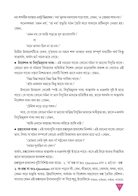 বাক্যের ভাব ও রূপান্তর | তৃতীয় অধ্যায় | অষ্টম শ্রেণীর বাংলা ব্যাকরণ ভাষাচর্চা | WB Class 8 Bengali Grammar