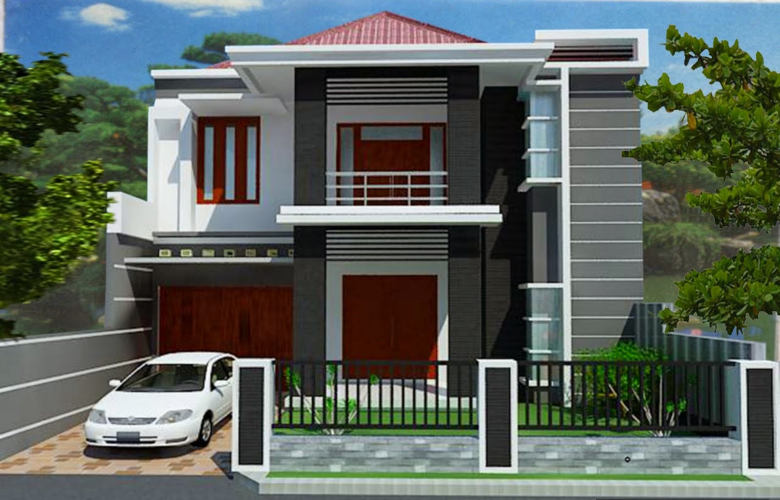 Desain Rumah Minimalis Modern 2 Lantai