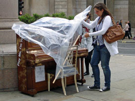 Royal Exchange piano