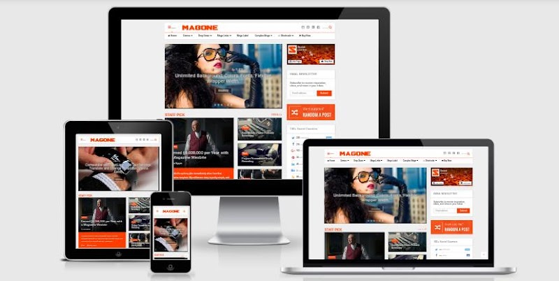 MagOne v6.7.5 Responsive News & Magazine Blogger Template 