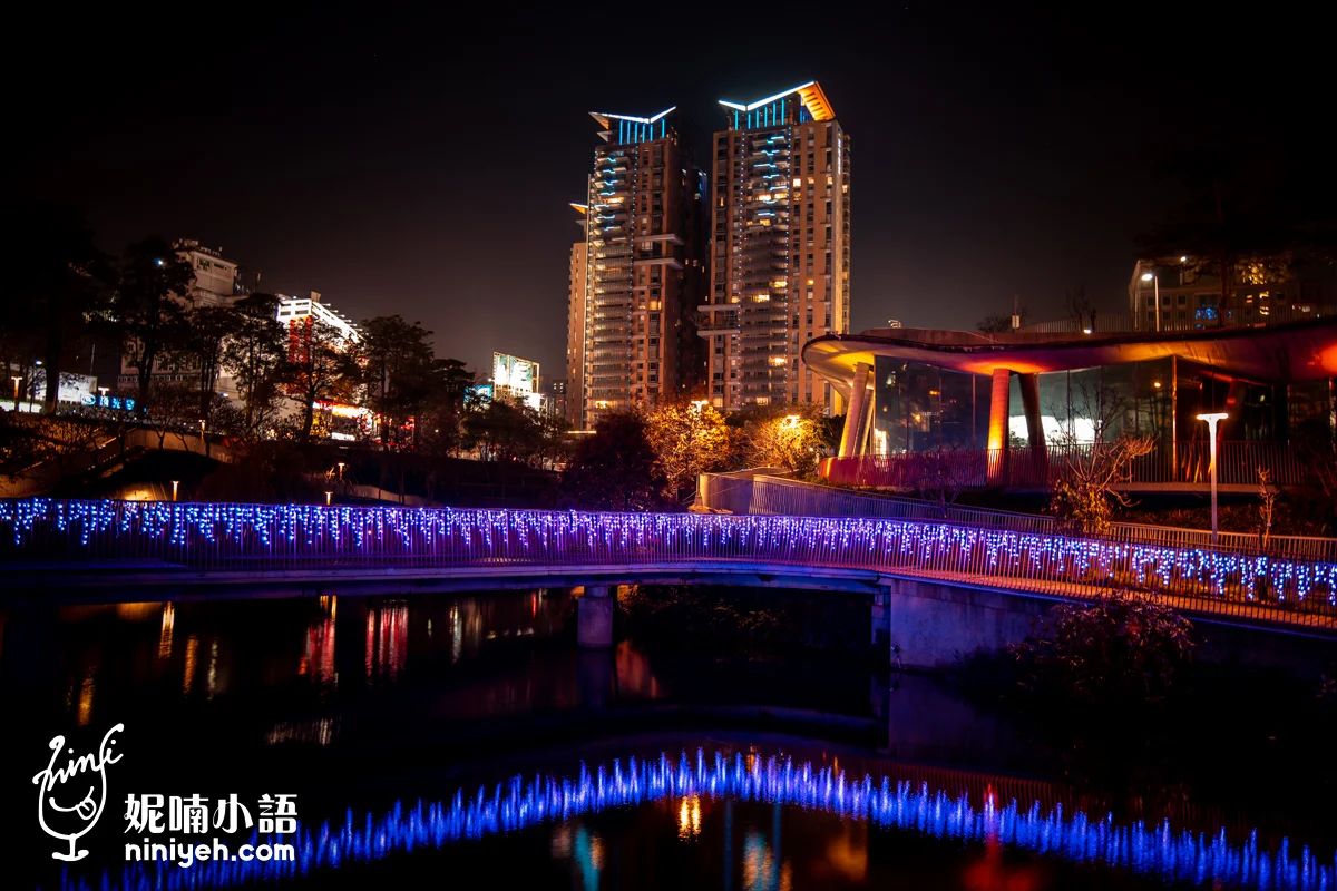 【台中景點】秋紅谷生態公園。台中最美夜景約會浪漫聖地(秋紅谷廣場)