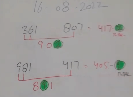 16/08/2022 3UP VIP Total Thailand Lottery -Thai Lottery 3UP VIP total formula 16/08/2022