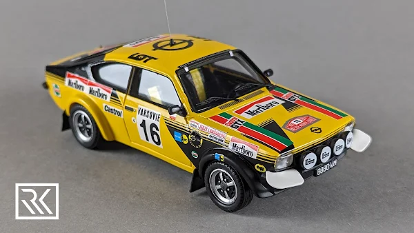 Zdjęcie modelu 1:43 Trofeu Scale Models Opel Kadett GT/E, Rallye Monte-Carlo 1977, Jerzy Landsberg / Marek Marek Muszyński