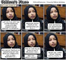 stilton’s place, stilton, political, humor, conservative, cartoons, jokes, hope n’ change, ilhan omar, 9/11, islamic terror, fort hood, san bernardino, boston marathon, pulse nightclub, terror