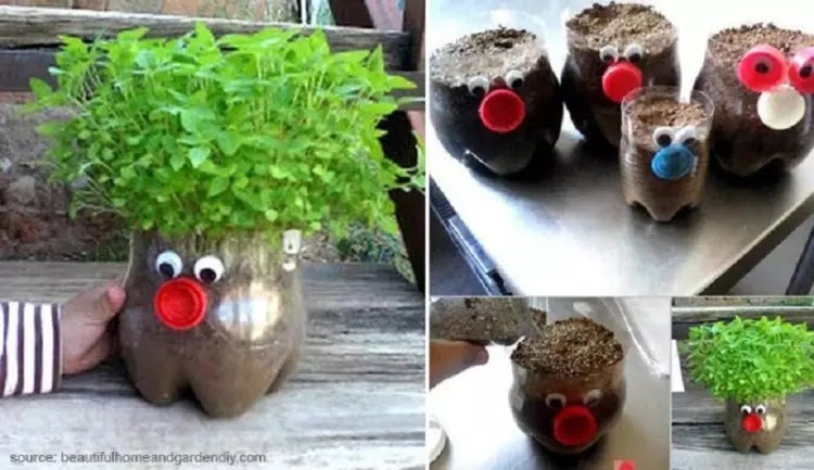  Kerajinan  Tangan Pot Bunga dari  Botol  Bekas  Dinamika