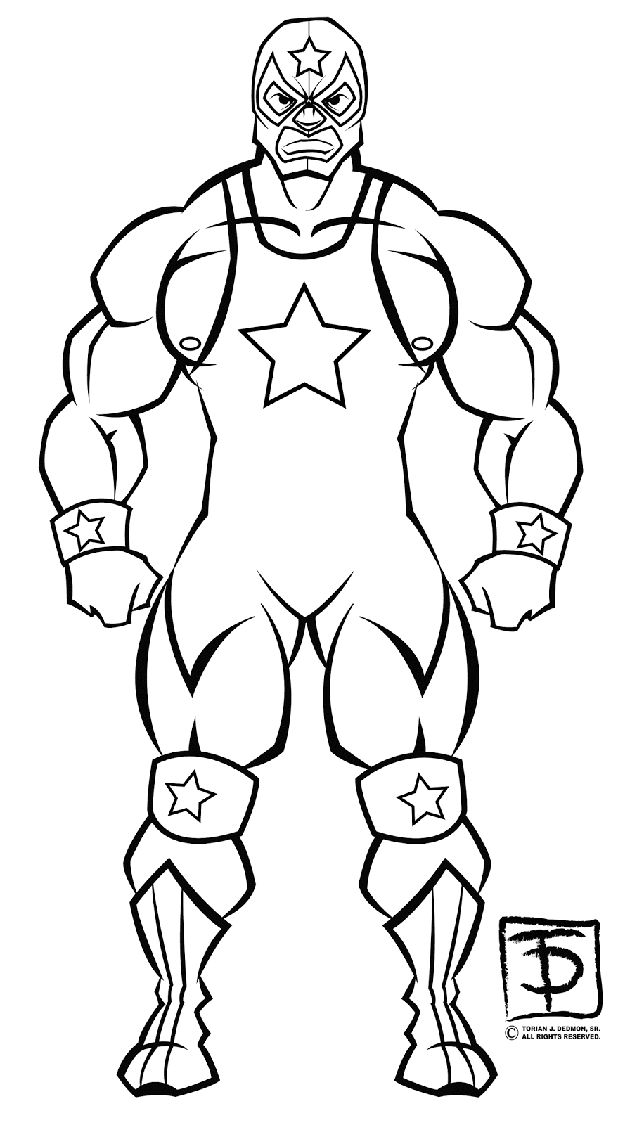 Wwe Coloring Pages 8