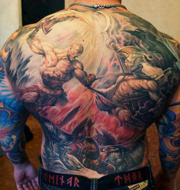 Roman God of War Tattoo