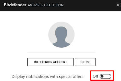 Display notifications with special offers