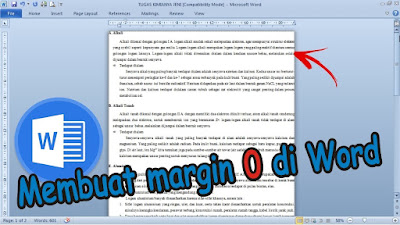 Cara Membuat Margin 0 di Microsoft Word