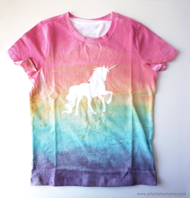 DIY Unicorn T Shirt Craft for Kids