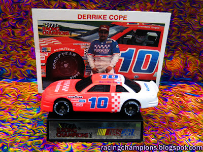 Derrike Cope #10 Purolator Racing Champions 1/64 NASCAR diecast blog Bob Whitcomb Daytona 500