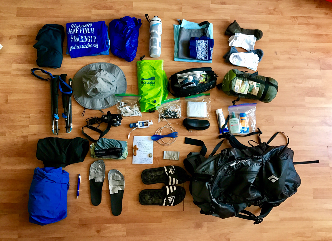 my final packing items