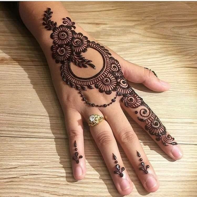 220 Easy Mehndi Designs For Left Hand Right Hand Front Hand