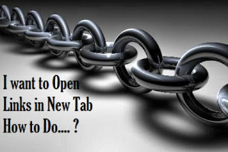 How to Open All Links into New Tab in Blog of Blogger