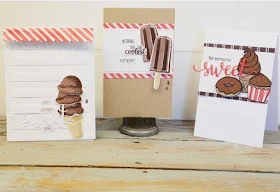 Sunny Studio Stamps: Two Scoops, Perfect Popsicles & Sweet Shoppe cards by Laurel Seabrook