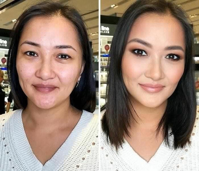 Before And After Photos From A Talented Makeup Artist Lena Motinova