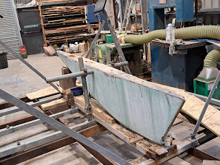 Hatasoo lead keel removed from the hull
