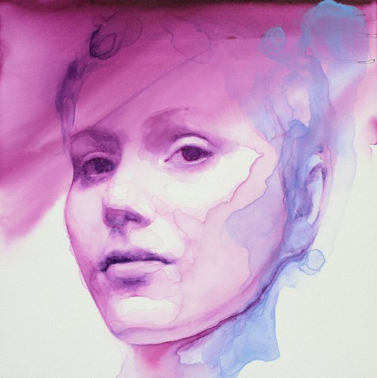 Ali Cavanaugh arte pinturas aquarelas surreais afrescos modernos coloridos manchados