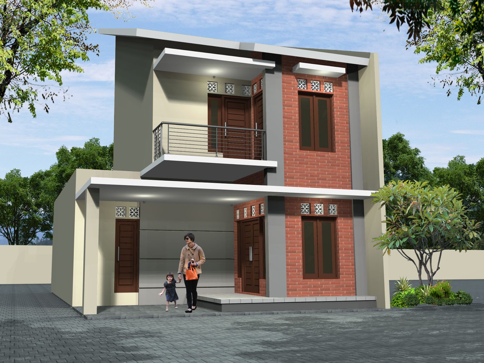 Gambar Eksterior Rumah Minimalis 2 Lantai Desain Rumah Minimalis