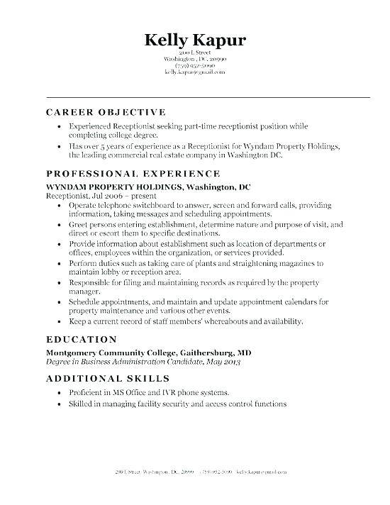 samples of receptionist resumes example receptionist resume sample receptionist resume cover letter sample example receptionist resume sample receptionist resume with no experience.