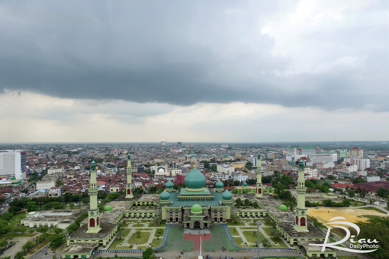 Photo Udara Mesjid Agung An Nur Pekanbaru RIAU  DAILY PHOTO