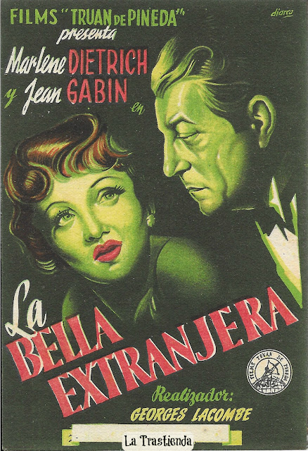 Programa de Cine - La Bella Extranjera - Marlene Dietrich - Jean Gabin