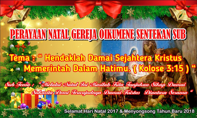 Contoh Banner Natal 2019 Lengkap Dengan Tema Dan Sub Tema Mastimon Com