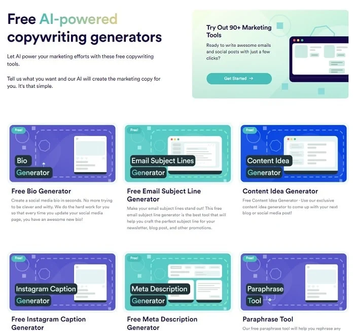 Copy AI Free AI Powered Copywriting Generators