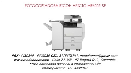 FOTOCOPIADORA RICOH AFICIO MP4002 SP
