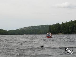 Killarney Provincial Park - canoeing on Johnnie Lake