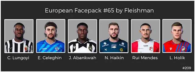 European Facepack #65 For eFootball PES 2021