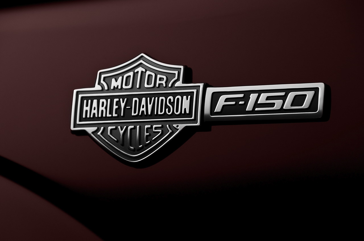 Harley Davidson Logo f-150 black and white