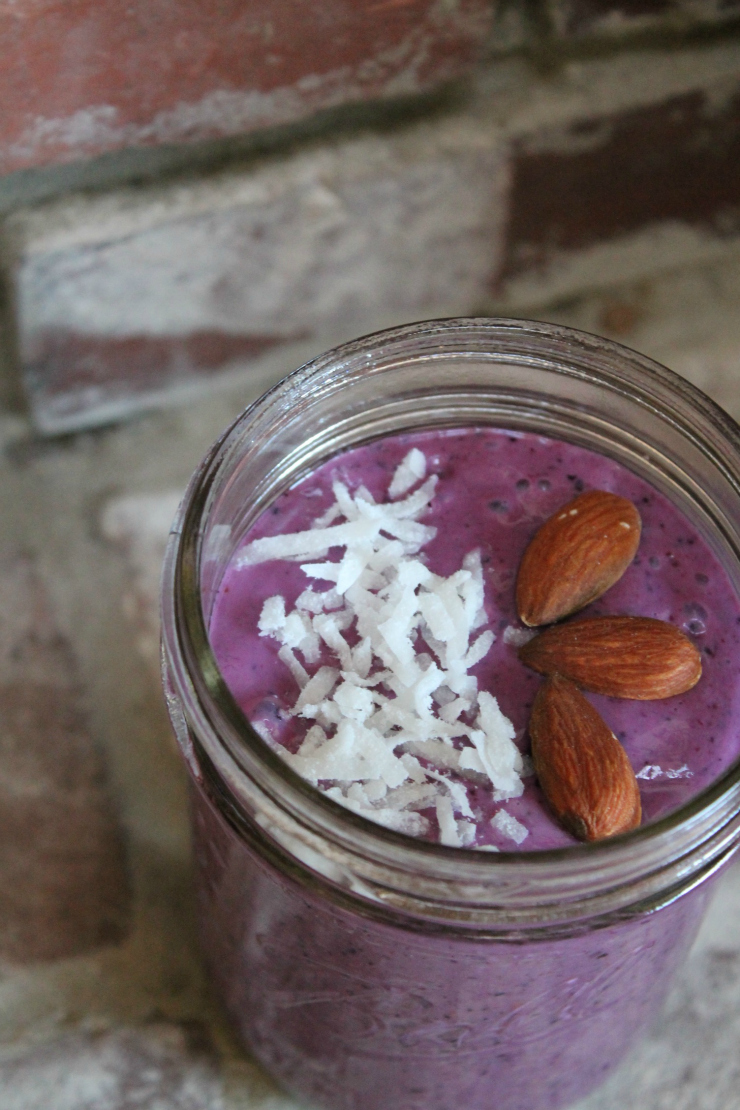 Silken Tofu Mixed Berries Vegan Breakfast Smoothie