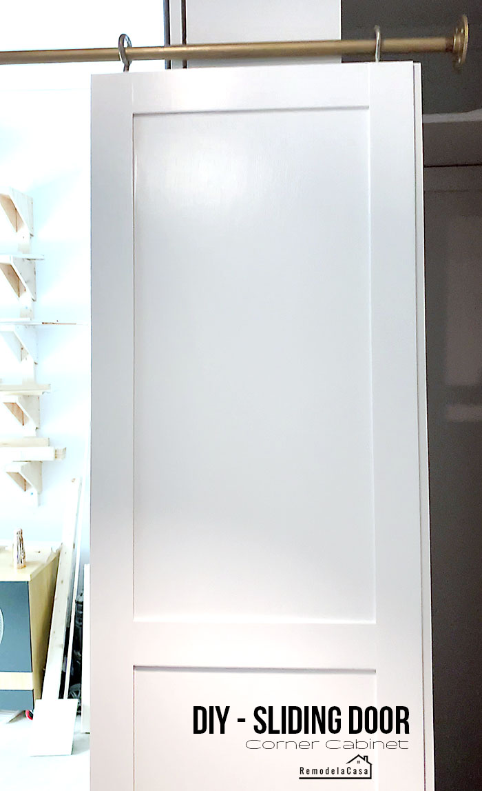 How to build a sliding door for a cabinet