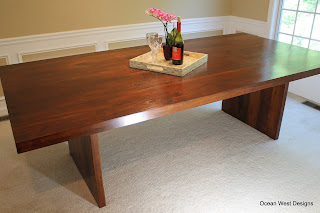Custom Modern Walnut Table