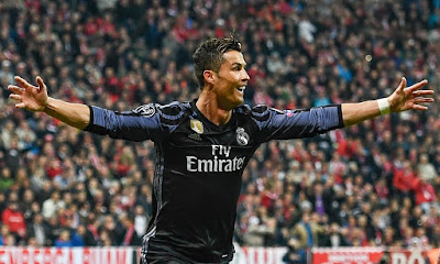 Cristiano Ronaldo celebrating