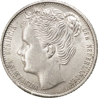 Netherlands 10 Cents Silver Coin 1903 Queen Wilhelmina