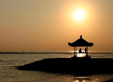 sunset sanur beach bali