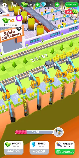 لعبة Oil Mining 3D Petrol Factory | لعبة شركة البترول ومحطة الوقود ألعاب محاكاة