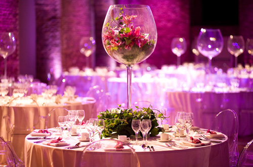 wedding venues decorations Candles adding to the brightness of the venue and