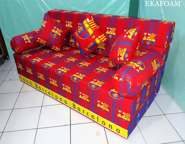 Sofa bed inoac motif Bola barcelona / barca