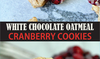 WHITE CHOCOLATE OATMEAL CRANBERRY COOKIES