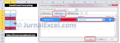 Cara Edit Format Conditional Formatting Excel - JurnalExcel.com