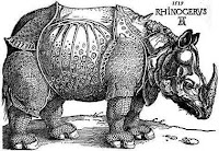 Old Drawing of a Rhinoceros