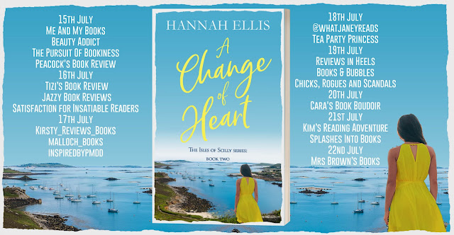 A Change of Heart by Hannah Ellis full blog tour banner