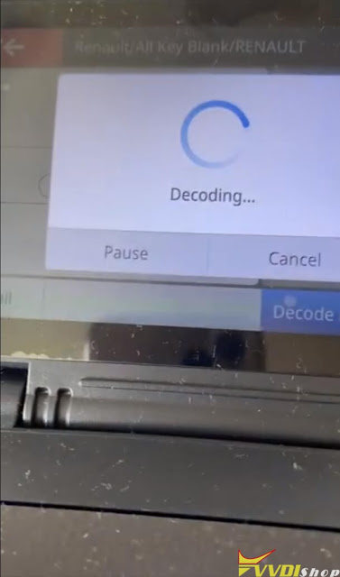 Xhorse Dolphin Renault Emergency Keys Decode Error 2 Solution 2