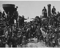 Image: DS Decor Photos Quality Digital Print of a Vintage Photograph - East Meets West - The 'Golden Spike' Ceremony, Promentory Summit, Utah May 10, 1869. Black and White 11x14 inches - Matte Finish