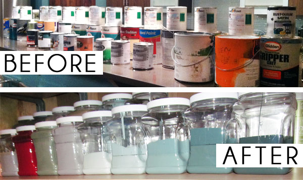 How to Store Leftover Paint + Free Printable Paint Labels
