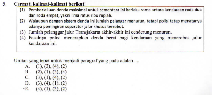 MENGURUTKAN KALIMAT ACAK TEKS EKSPOSISI ~ ZUHRI INDONESIA